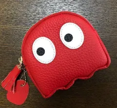 【最高級本革】トーゴ★レザー★レディース財布★コインケース★小銭入れ★レッド@