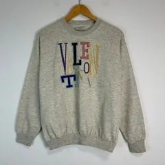 VALENTINO STUDIO ヴァレンティノ スタジオ スウェット トレーナー ビッグロゴ 刺繍 デカロゴ マルチカラー ヴィンテージ レトロ 古着 90s オールド Sサイズ グレー 灰色 メンズ レディースのサムネイル