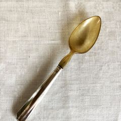 1853年英国アンティーク、純銀、モノグラム入りフィドルパターン