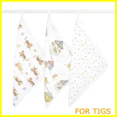 【新着商品】aden + anais(エイデンアンドアネイ) 【日本正規品】 ウォッシュクロスセット 3枚 Year of the tiger 出産祝い ベビーギフト ガーゼハンカチ コットン AWCC30006J 30 x 30cm