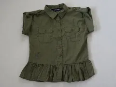 ラルフローレン ralph lauren アウトレット 子供服 女の子 3歳 約 100cm 半袖 ブラウス 緑 ペプラム 春 夏 ★4 トップス ガールズ 女児 キッズ 【中古】 ユーズド リサイクル こども