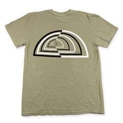 フィードバック ビデオエフェクト Tシャツ（カーキ・Mサイズ）オリジナル グラフィックTシャツ
