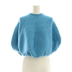 コムデギャルソン COMME des GARCONS GN-100010 AD1996 ニット ポンチョ バルーン ターコイズブルー /ES ■OSのサムネイル
