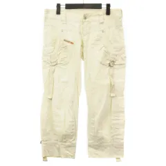 ディーゼル DIESEL クロップド パンツ リネン コットン混 アイボリー系 28 ボトムス ■SM0のサムネイル