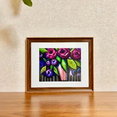 新品☆額縁付アートポスター☆Cami Boyett（キャミ・ボイエット）☆花の絵☆自然美☆風景画☆抽象画☆THE ARRANGEMENT☆492