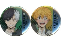 【中古】バッジ・ビンズ 桜遥＆楡井秋彦 メタリック缶バッジ2個セット 「WIND BREAKER」 セブンネット限定