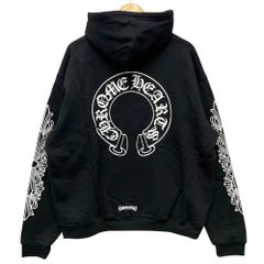 CHROME HEARTS クロムハーツ ホースシュープリント 裏地サーマル ダガー ジップ パーカー ブラック サイズ L 正規品 / 40176