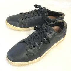 지스타로/G-STAR RAW 레더 스니커[28.5 상당/EUR44/UK10/블랙]슈즈/구두/sneakers/Shoes/trainers◆bj-20