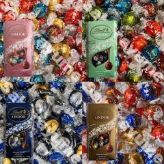 【 リンツ リンドール 4種セット（600g×4） 】 ゴールド ピンク グリーン ダーク アソート チョコレート チョコ 海外 お菓子 ミルク ホワイト カカオ ギフト プレゼント まとめ買い 大量買い 箱売り 常温発送