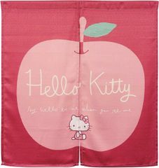 [人気商品]【サンリオのれん】アップルキティ85x90cm-niil
