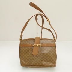 CELINE セリーヌ マカダム柄 ショルダーバッグ トリオンフ PVC レザー