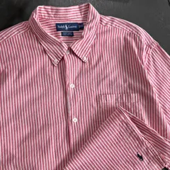 90s Ralph Lauren BOB CAMP ストライプシャツ