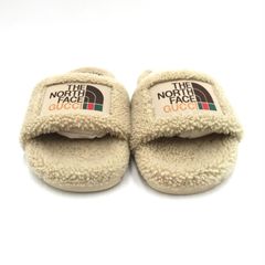 GUCCI × THE NORTH FACE サンダル ムートン ベージュ 表記サイズ38 箱付き