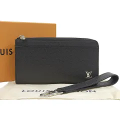 【本物保証】 箱・布袋付 新品同様 ルイヴィトン LOUIS VUITTON タイガ ジッピードラゴンヌ M69409 LV ロゴ シンプル L字ファスナー長財布
