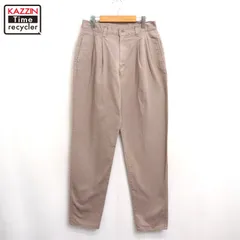 90s USA製 vintage DOCKERS 2タック テーパード チノ パンツ メンズ ~XSサイズ相当