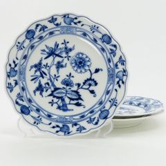 マイセン プレート■ブルーオニオン 17.5cm 3枚セット