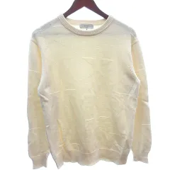 ビーミングバイビームス B:MING LIFE STORE by BEAMS ニットセーター クルーネック 星柄 長袖 M アイボリー 白 ホワイト /AU ■MO