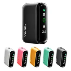 【1本で2回吸える】Fasoul Q1 ファソウル 加熱式たばこ互換機 本体｜テリア・センティア対応｜フルスクリーン液晶搭載｜IQOSイルマ互換 (ブラック)