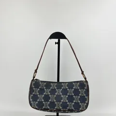 [美品希少] CELINE セリーヌ　マカダム　デニム　アクセサリーポーチ 正規品】 CELINE セリーヌ マカダム デニム アクセサリー ポーチ