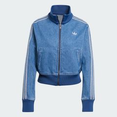 マ*子様 adidas デニムトラックジャケット ショート丈 - メルカリ