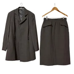 RE199 JUNKO SHIMADA ジュンコシマダ PART2 セットアップ ジャケット＆スカート ブラウン系 レディース 15号・17号