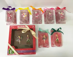 32.ディズニーHappyくじ クリスマスオーナメント2024 8点セット 未使用 クリスマスラッピング