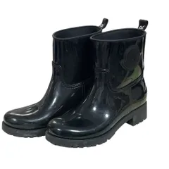 ts⭐︎様❣️1月25日迄　MONCLER ブラック レインブーツ　37 MONCLER（モンクレール） 【並行輸入品】モンクレール ロングブーツ