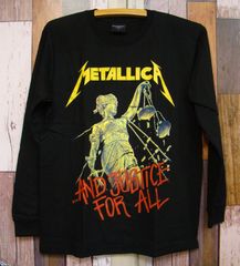 長袖★新品メタル・ジャスティス【メタリカ】バンドTシャツ★BWT