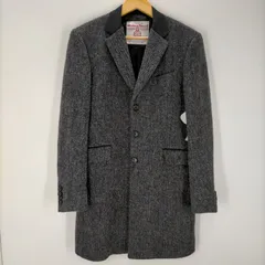 ハリスツイード Harris Tweed ヘリンボーン ウールチェスターコート ユニセックス メンズ  Fのサムネイル