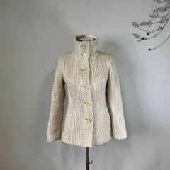 INDIVI レディース コート ニット ホワイト 38 【c0090】