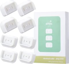 ponpy プラグカバー【意匠権出願中】8個セット コンセントカバー プラグカバー コンセント プラグカバー コンセント 安全プラグカバー 安全プラグカバー コンセント スイングプラグ用 (プラグカバー8個)