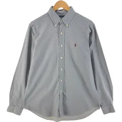古着 ラルフローレン Ralph Lauren CLASSIC FIT 長袖 ボタンダウンチェックシャツ メンズL相当/eaa515457