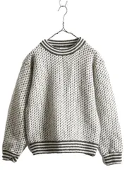 【お得なクーポン配布中!】 80s ノルウェー製 エルエルビーン バーズアイ ウール ニット セーター レディース M メンズ S 程 80年代 LLBEAN ヴィンテージ ノルディック