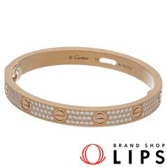 カルティエ ラブリング フルダイヤ B4026051(#11) K18WG レディース  