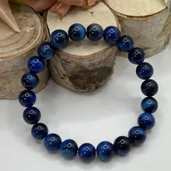 【ブルータイガーアイ】８ｍｍ 天然石 ブレスレット パワーストーン