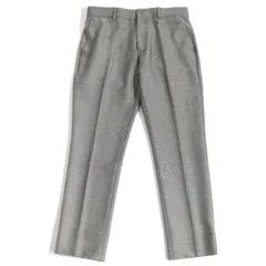 美品□20AW LOUIS VUITTON×NIGO ルイヴィトン ニゴー マイクロダミエ スラックス/シガレットパンツ グレー系 42 イタリア製 正規品 メンズのサムネイル