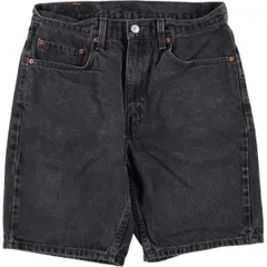 古着 00年代 リーバイス Levi's 505 REGULAR FIT 34505-1865 ブラックデニムショーツ ショートパンツ メンズw31相当/eaa573933