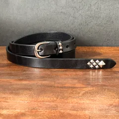 D*在様 美品 RRLダブルアールエル レザーベルト 32ブラック RRL Ralph Lauren (ダブルアールエル) バーリントン レザー