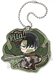 【中古】キーホルダー・マスコット(キャラクター) リヴァイ 「ぴた!でふぉめ 進撃の巨人 Season3 アクリルキーホルダーVol.2」