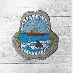 204 ピンバッジ ジョーズ JAWS ピンズ 映画 ブローチピン ヴィンテージ