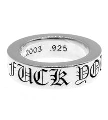 クロムハーツ CHROME HEARTS 【 6mm SPACER FUCK YOU 】 6mm スペーサー ファックユー シルバー リング 39526