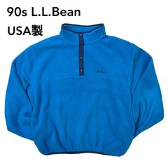 90s L.L.Bean フリースプルオーバー スナップT USA製