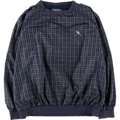 90s POLO GOLF“ナイロンプルオーバー“ラルフローレン ウォームアップ 90s POLO GOLF Crew-Neck Nylon Pullover Jacket カーキ L