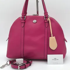 【美品】COACH ペイトン コーラドーム ハンドバッグ 2way ピンク系 美品】COACH ペイトン コーラドーム ハンドバッグ 2way ピンク系
