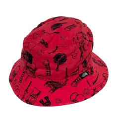 ノースフェイス THE NORTH FACE ナイロン ハット 【アウトドア 総柄】 バケットハット M 57cm レディース ●MCH3