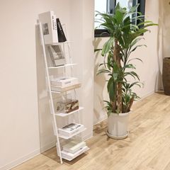 Hoola フーラ 立て掛け メッシュ オープンシェルフ 2WAY 6段 4段 ホワイト 白 壁掛け 壁面 ウォール 棚 ラック 収納ラック オープンラック ディスプレイラック シェルフ オシャレ モダン コンパクト 省スペース 軽量  韓国インテリア