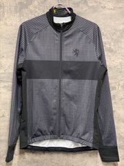 JH073 カペルミュール KAPELMUUR 長袖 サイクルジャケット 黒 XL 裏起毛 千鳥格子