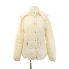 バーバリーブルーレーベル BURBERRY BLUE LABEL フード 中綿ジャケット アウター 38 アイボリー /MI ■OS