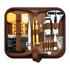 Glvaner 腕時計工具セット149点セット/172点セット 電池交換 時計修理ツール ベルト交換 修理工具 裏蓋開け 裏蓋オープナー サイズ調整 バネ外し コマ外し メンテナンス専用工具 ミニ精密ドライバー付き (149点セット)