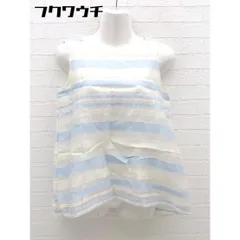 ◇ URBAN RESEARCH アーバンリサーチ 総柄 ノースリーブ カットソー サイズFREE ホワイト系 ブルー レディース 【中古】 【1002802222382】
